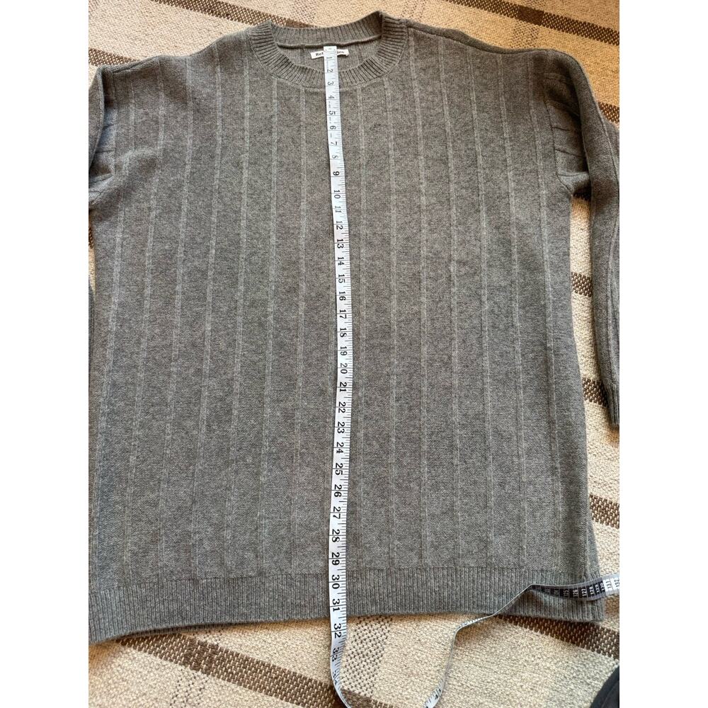 Reformation Harriet Merino Wool Sweater Dress Mini Knit Gray Large Chunky - Picture 6 of 9